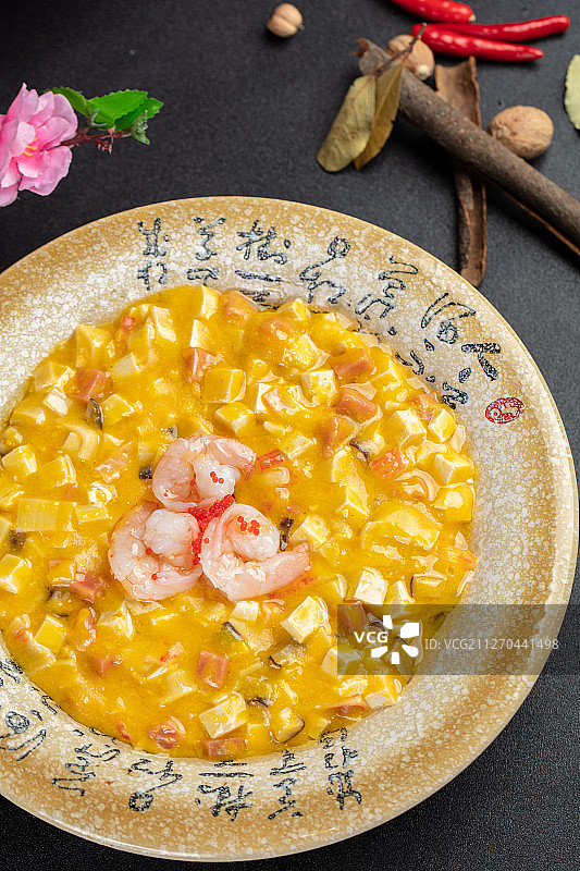 蟹黄豆腐图片素材