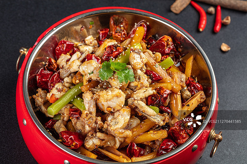 香锅牛蛙图片素材