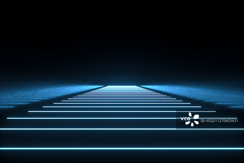 3D霓虹灯空间图片素材