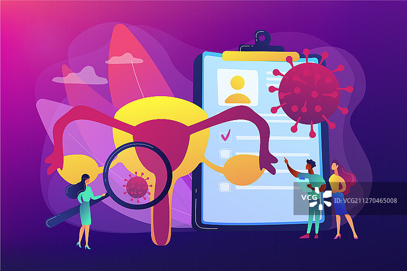 人乳头瘤病毒HPV概念图片素材