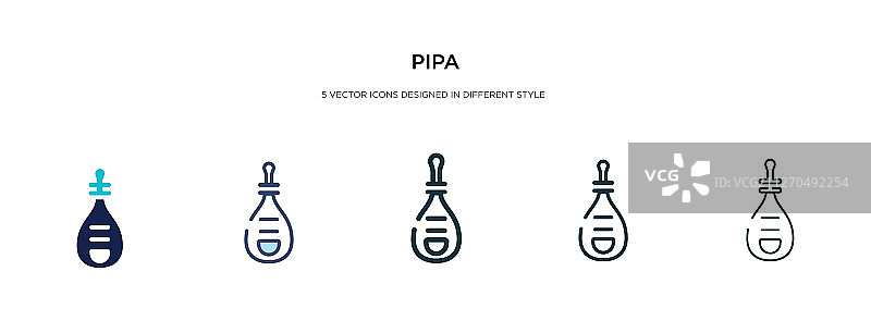 不同风格的琵琶图标图片素材