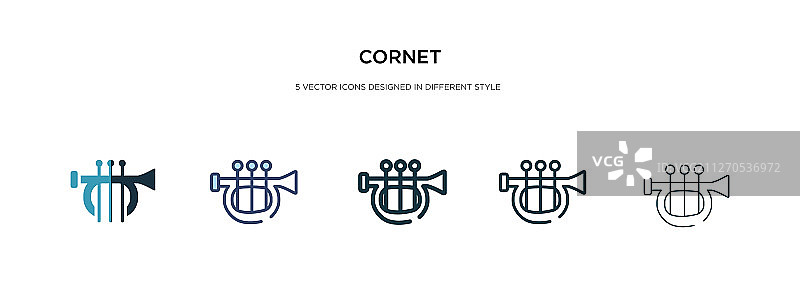 双色不同风格的蛋卷图标图片素材