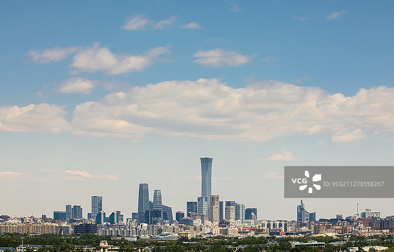北京城市天际线图片素材