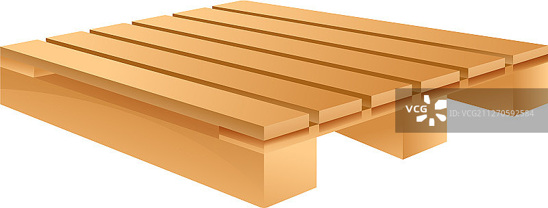 卡通风格的物流托盘图标图片素材