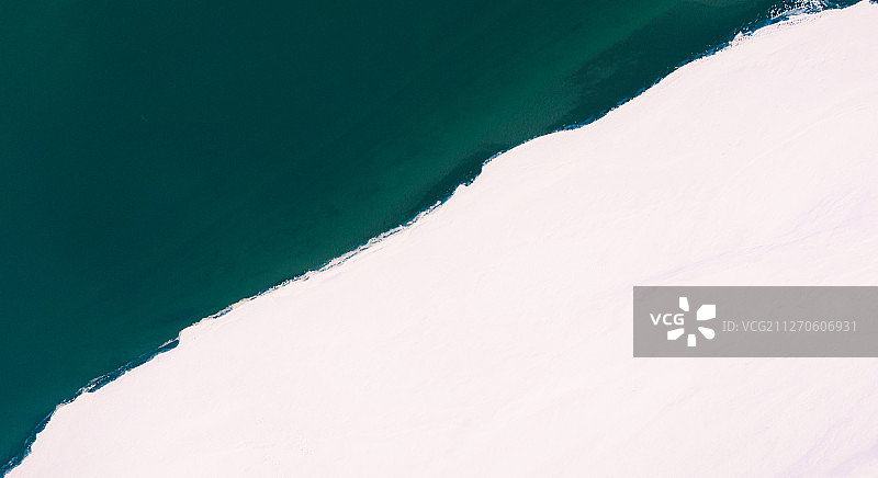 冬季辽河流域航拍风景图片素材