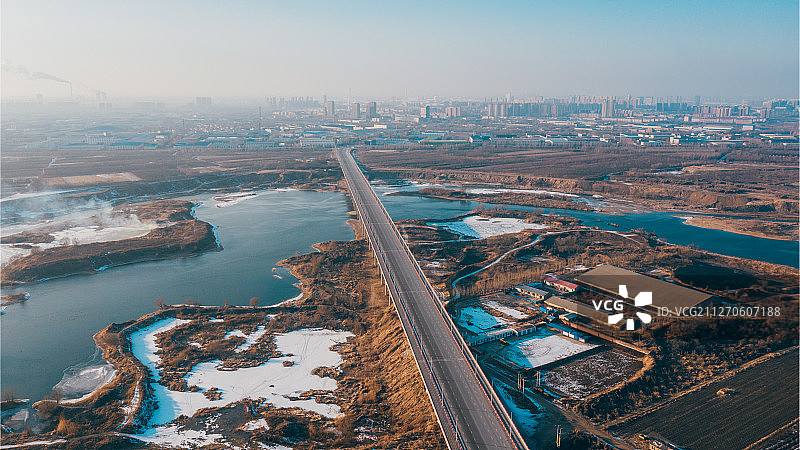 沈阳浑河流域桥梁风光图片素材