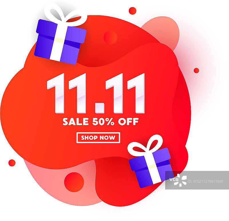 双十一特惠液体色彩网页banner设计图片素材