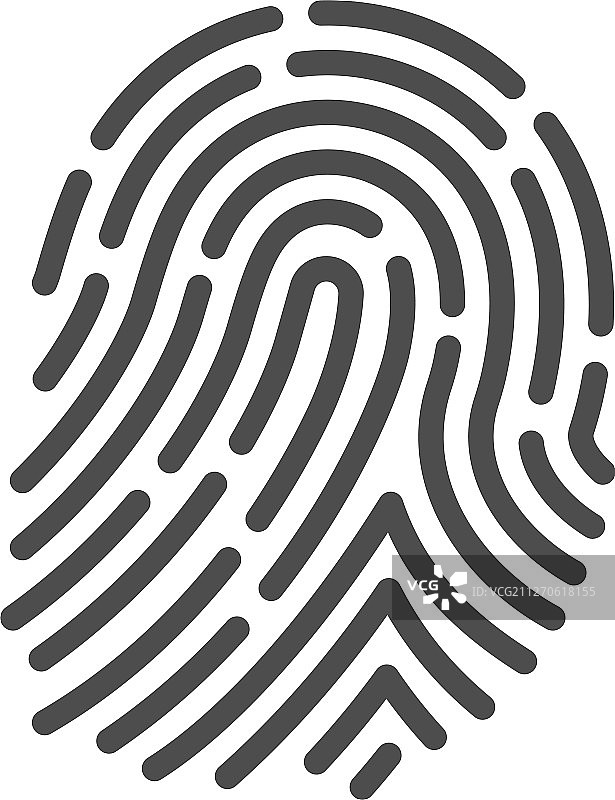 指纹图标犯罪和安全图片素材