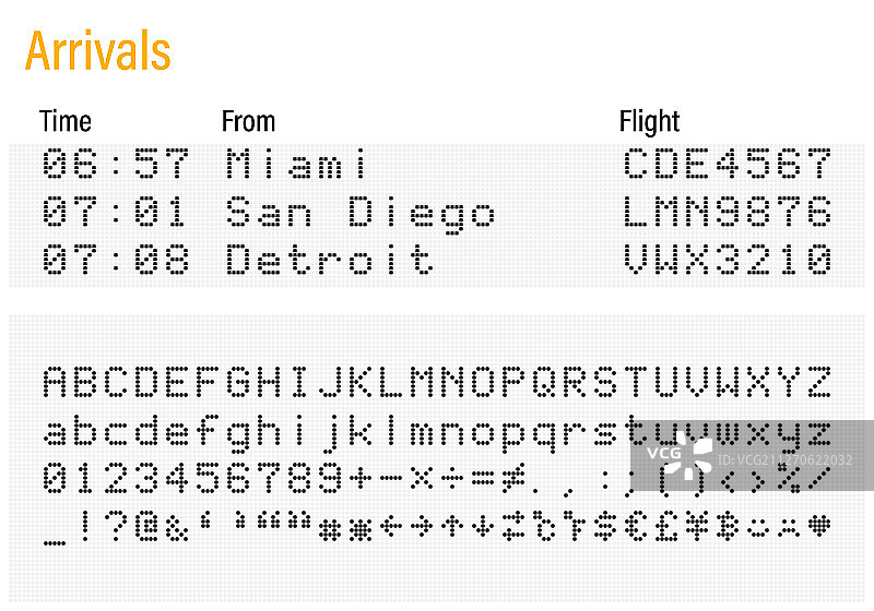 LED数字字体字母数字符号图片素材