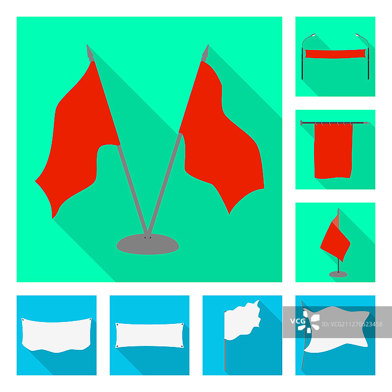 织物和白色符号集图片素材