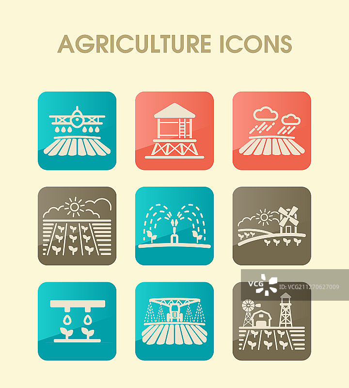 农田图标农业标志图片素材