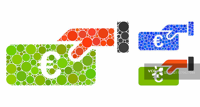 收入构成图标圆圈图片素材