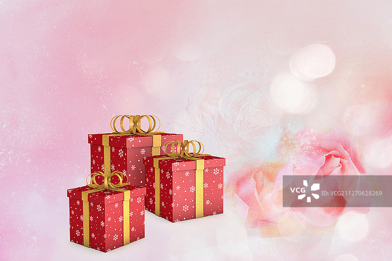 3d渲染礼品盒图片素材