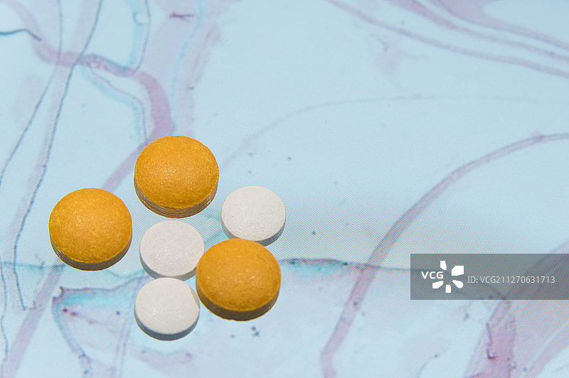 各种药物的特写图片素材