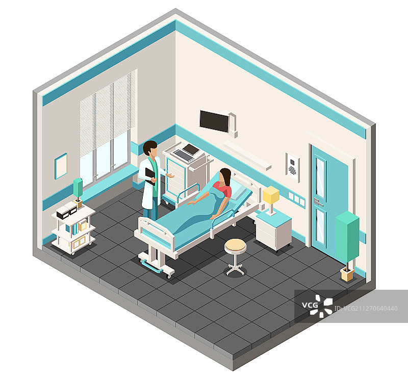 医院里的医疗概念医生和病人图片素材