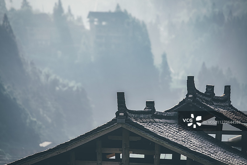 贵州肇兴侗寨景象图片素材