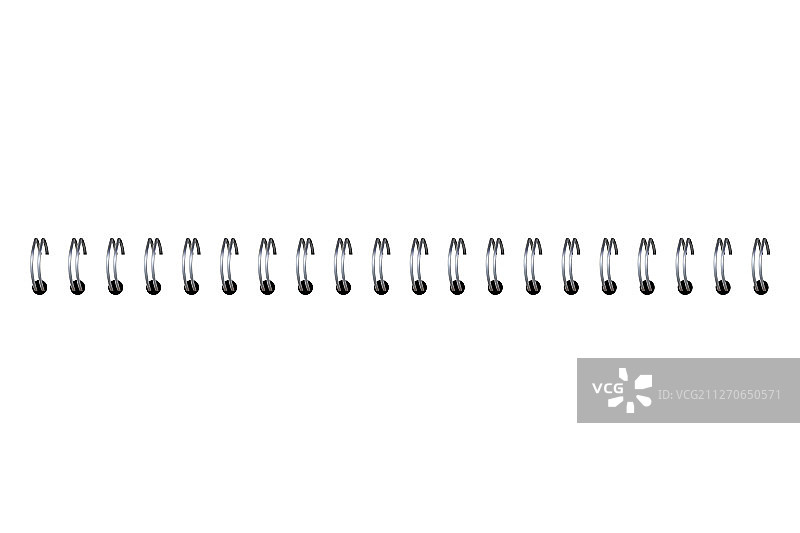 逼真3D金属螺旋弹簧图片素材