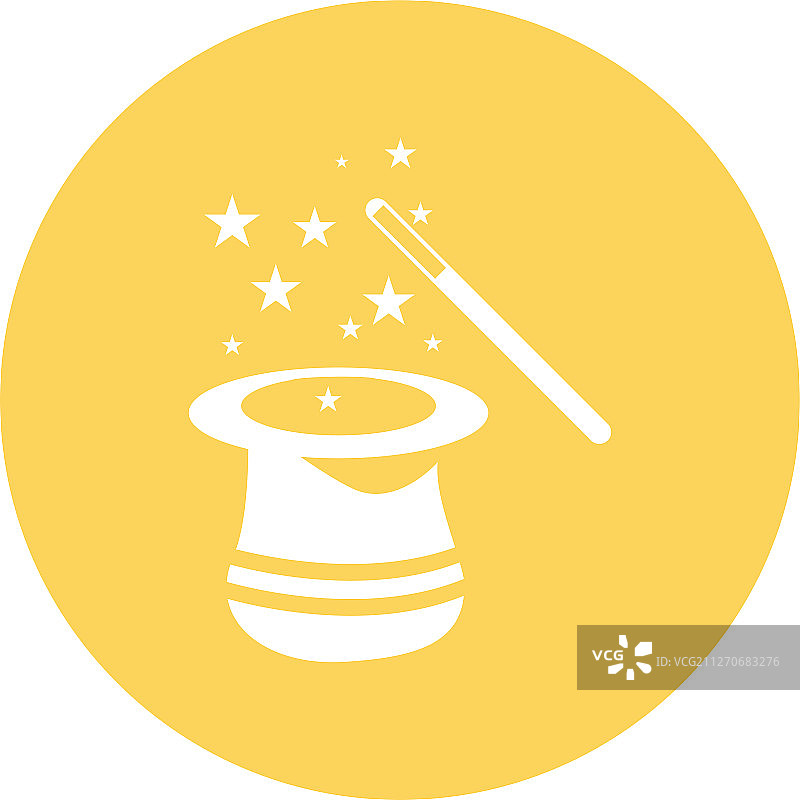 魔杖魔法帽图标图片素材