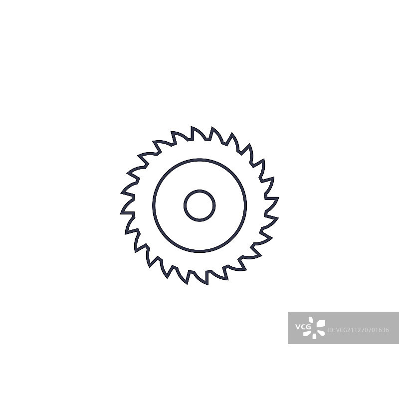 磨坊切割机锯木厂线条图标图片素材