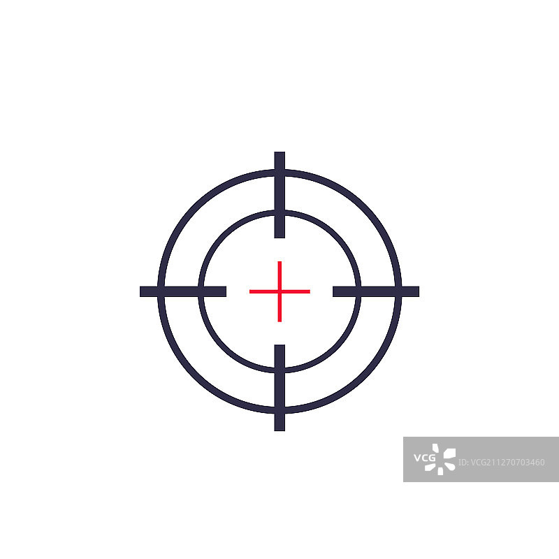 目标瞄准十字线图标图片素材