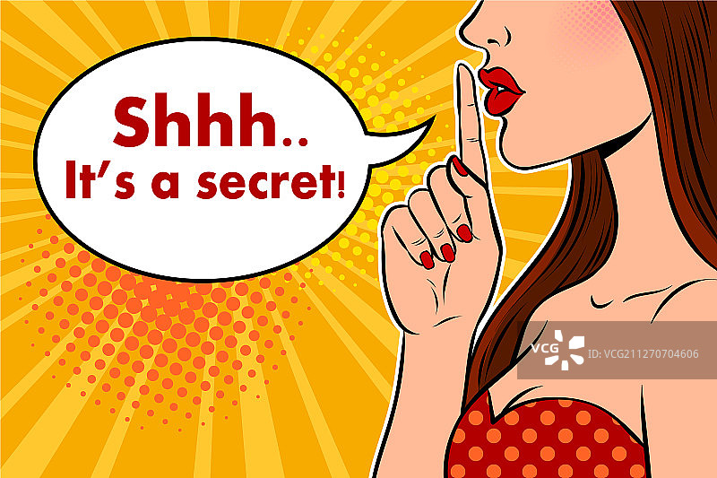 手指放在嘴唇上的女人图片素材