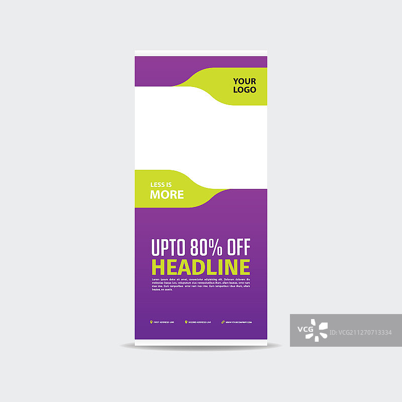 易拉宝商业宣传册设计图片素材