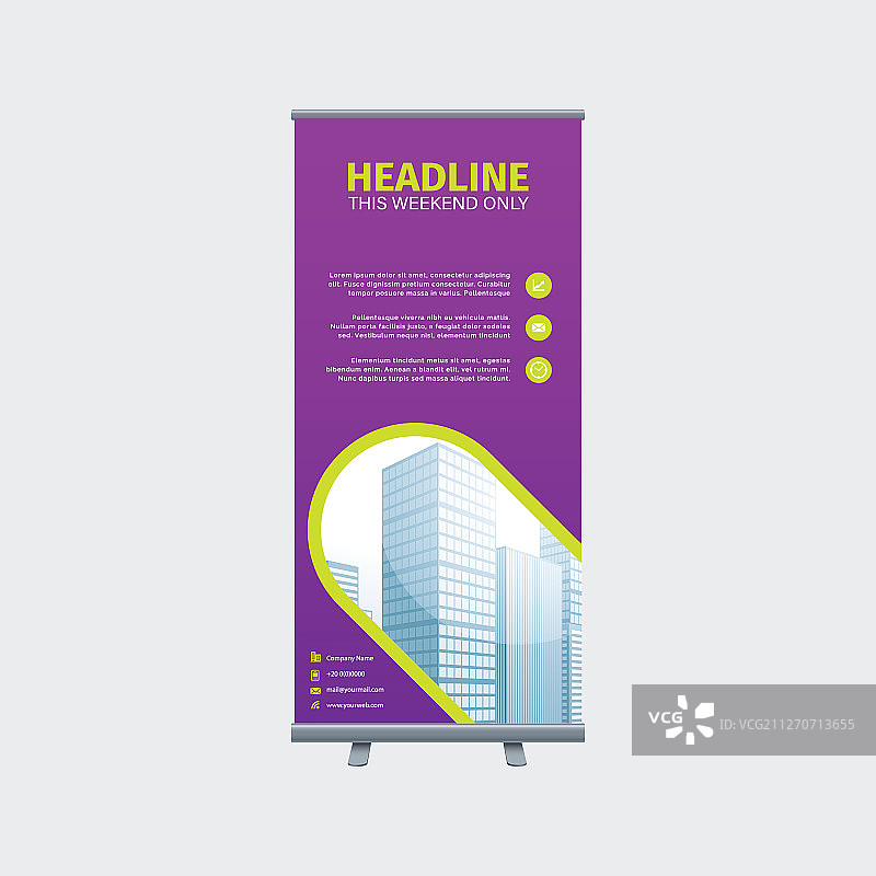 易拉宝商业宣传册设计图片素材