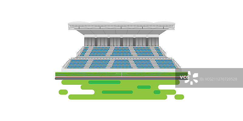 体育场看台欢呼场景图片素材