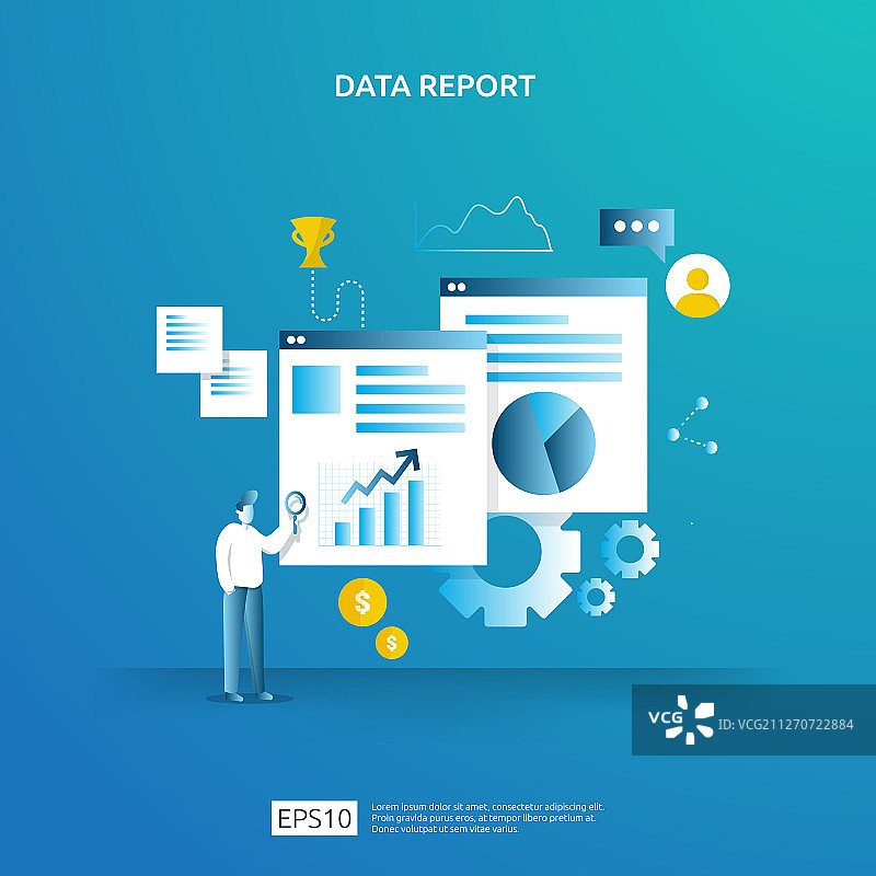 用于SEO分析的数字图表数据图片素材