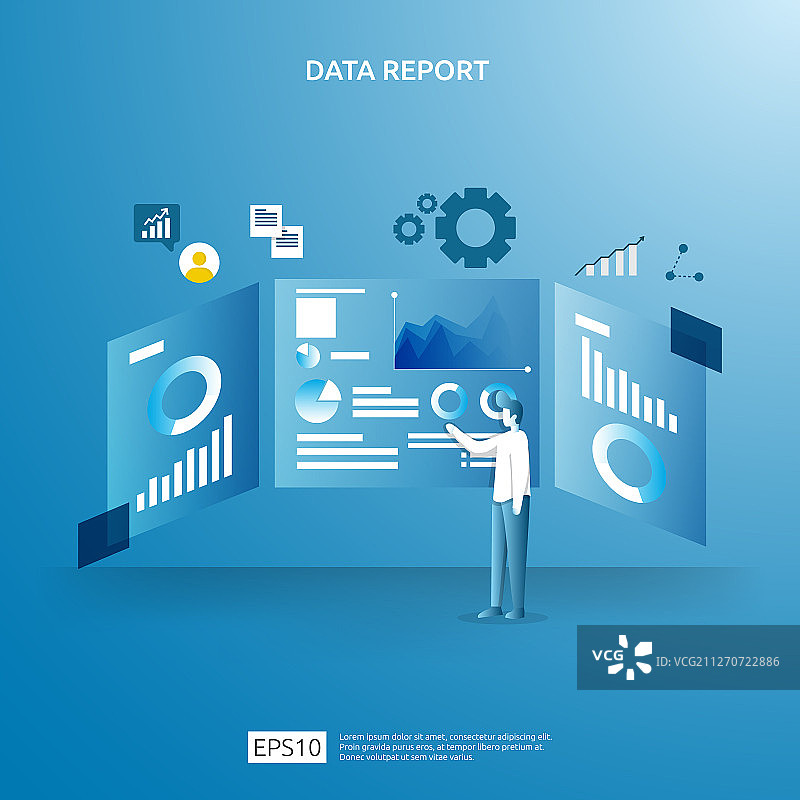 用于SEO分析的数字图表数据图片素材
