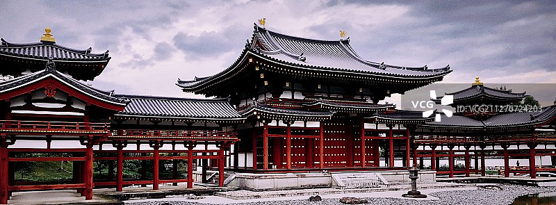 日本宇治平等院凤凰堂图片素材