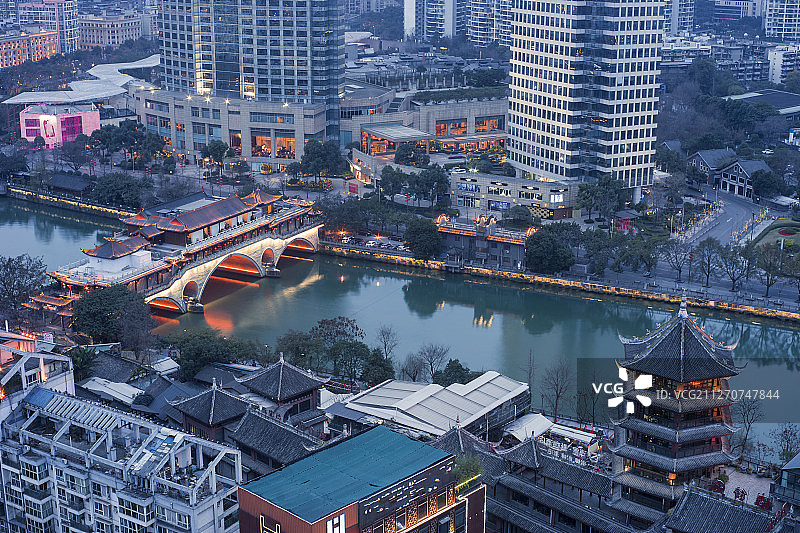 成都城市风光图片素材