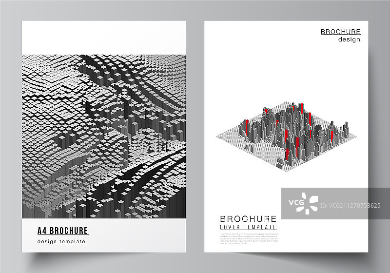 布局a4格式封面模型设计图片素材
