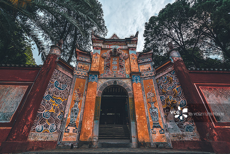 白帝庙+重庆市奉节县白帝城风景名胜区图片素材