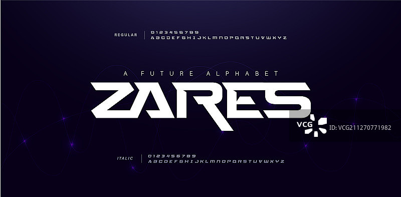 运动现代未来字母字体排版图片素材