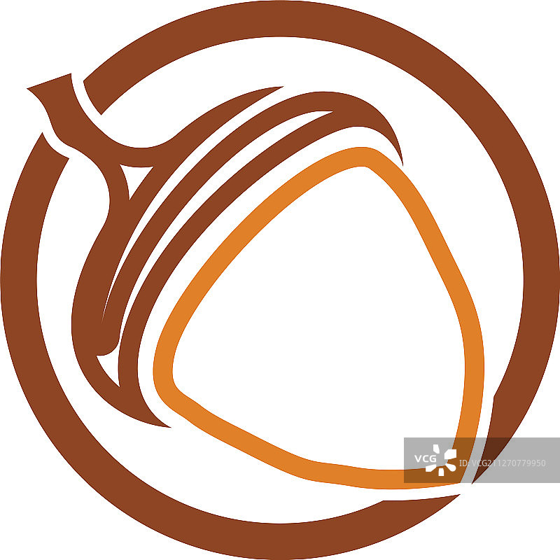 橡子logo插画模板图片素材