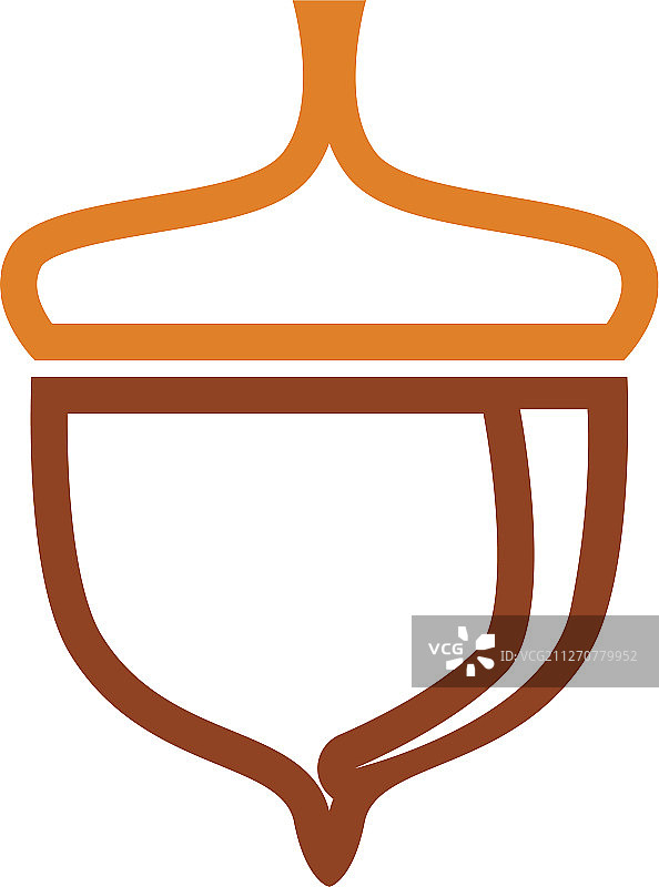 橡子logo插画模板图片素材