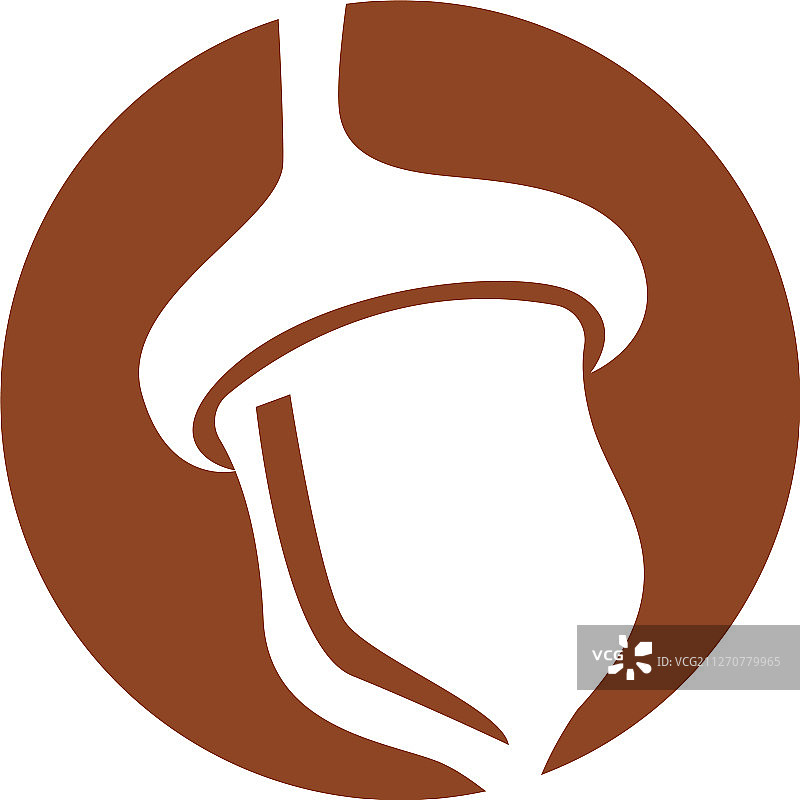 橡子logo插画模板图片素材