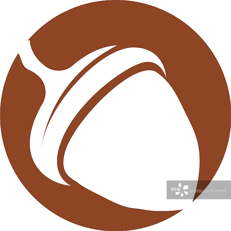 橡子logo插画模板图片素材