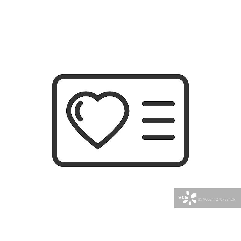 白色背景上的扁平风格忠诚度卡奖励图标图片素材