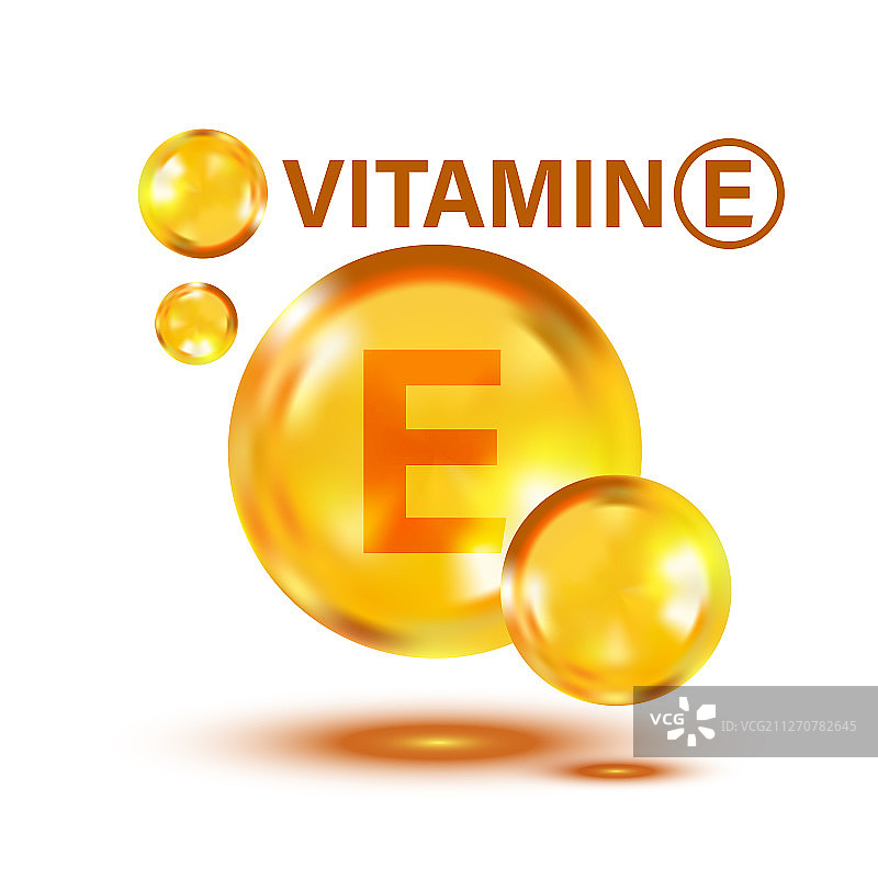 扁平风格的维生素E图标胶囊图片素材