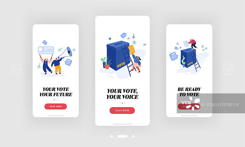 投票选举活动手机应用图片素材
