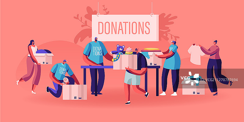 捐赠和慈善概念男女图片素材