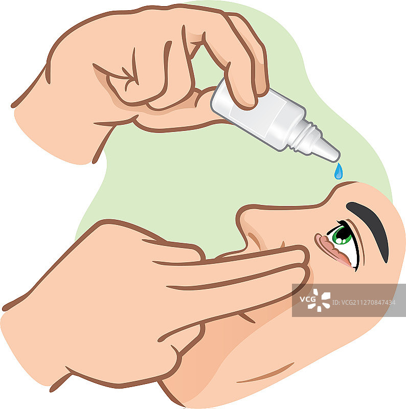 滴眼液药品，缓解眼部不适图片素材