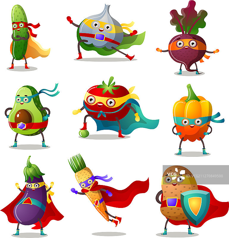 穿着传统服饰的蔬菜图片素材