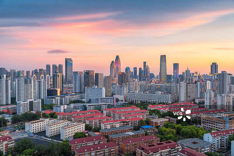 天津市河北区拍摄津湾广场图片素材