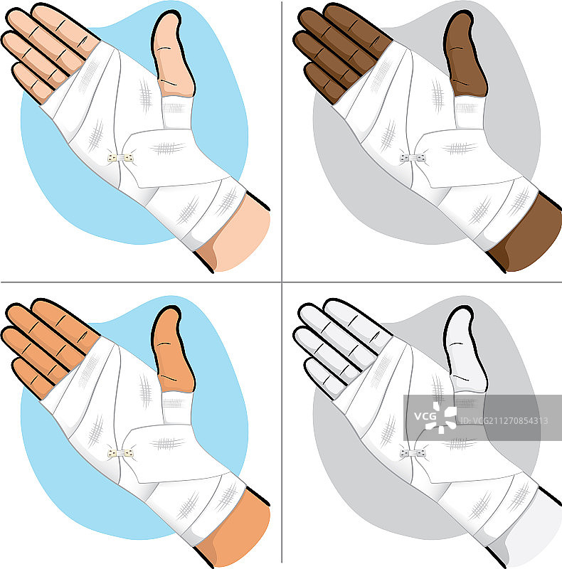 手掌绷带图片素材