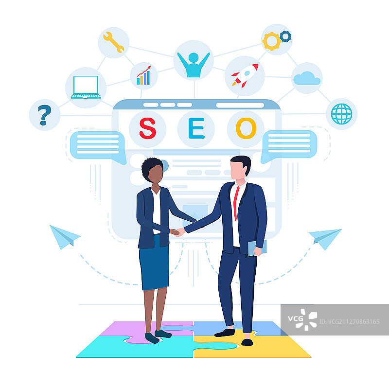 SEO商业概念图片素材