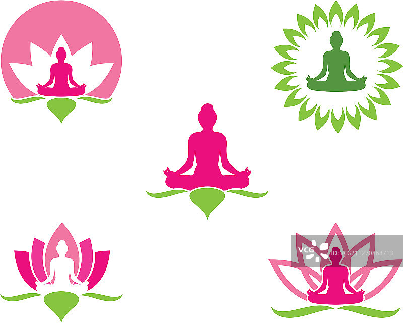 冥想logo模板图标图片素材