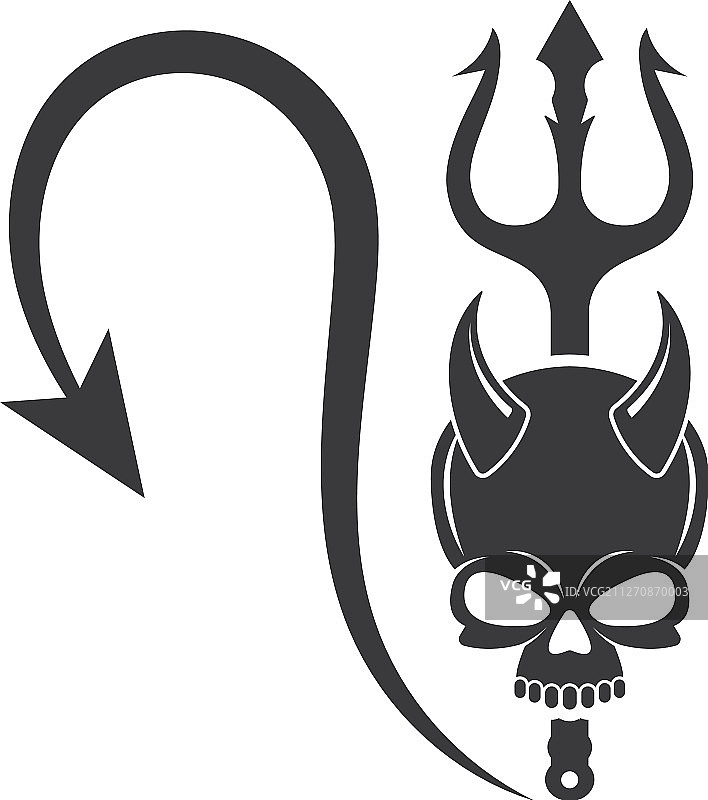 骷髅骨骼logo图片素材
